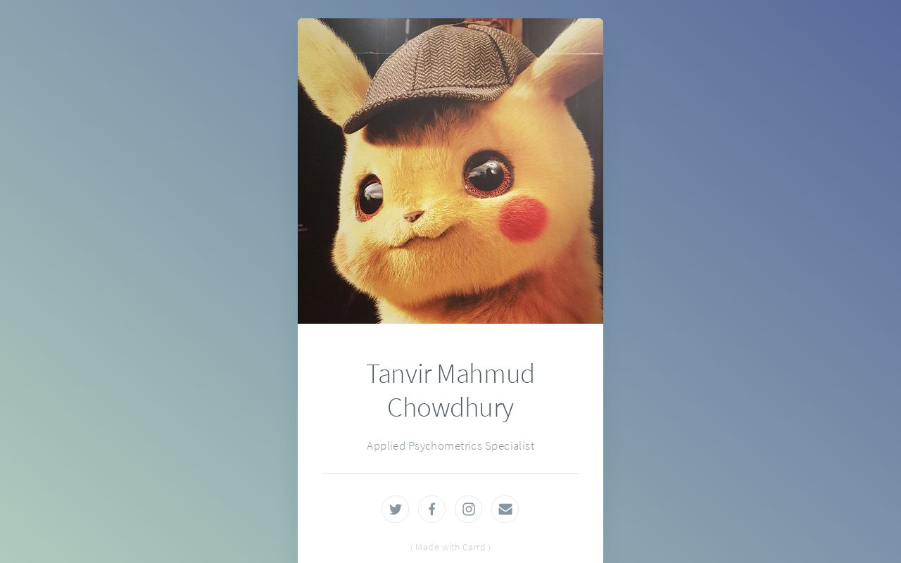 Carrd profile picture for @tanvir